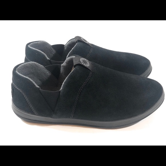 Ugg Hanz slipper suede upper black men’s size 11 - Picture 2 of 7